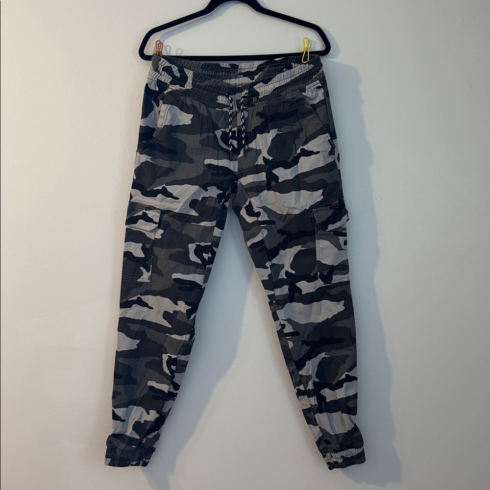 Matix Black and Gray Camouflage Pants
